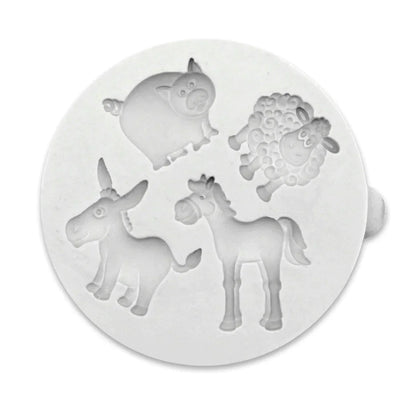 Miniature Farm Animals Silicone Mould