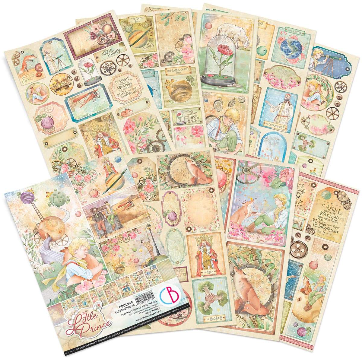 Ciao Bella The Little Prince Creative Pad A4 9/Pkg