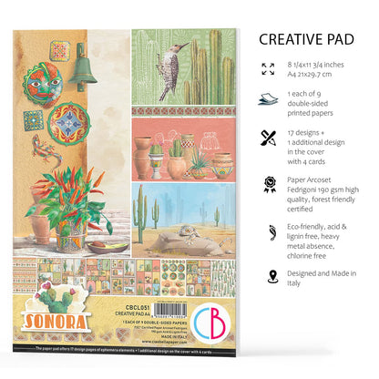 Ciao Bella Sonora Creative Pad A4 9/Pkg