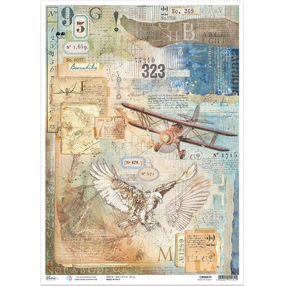Ciao Bella Rice Paper A3 Study Of Flight - 3 Sheets