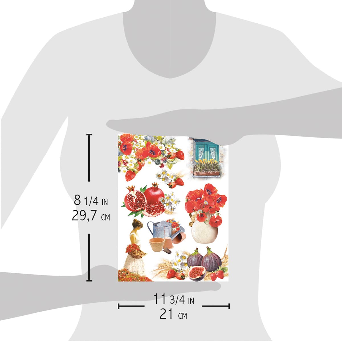 Ciao Bella Rice Paper A4 Harvest