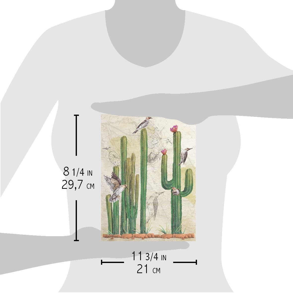 Ciao Bella Rice Paper A4 Saguaros