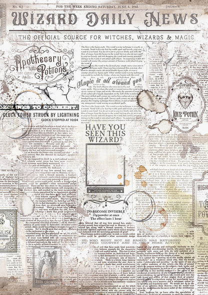 Vellum Wizard Academy Paper Patterns A4 6/Pkg
