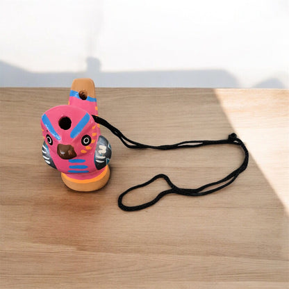 Painted Owl Bird Water Whistle