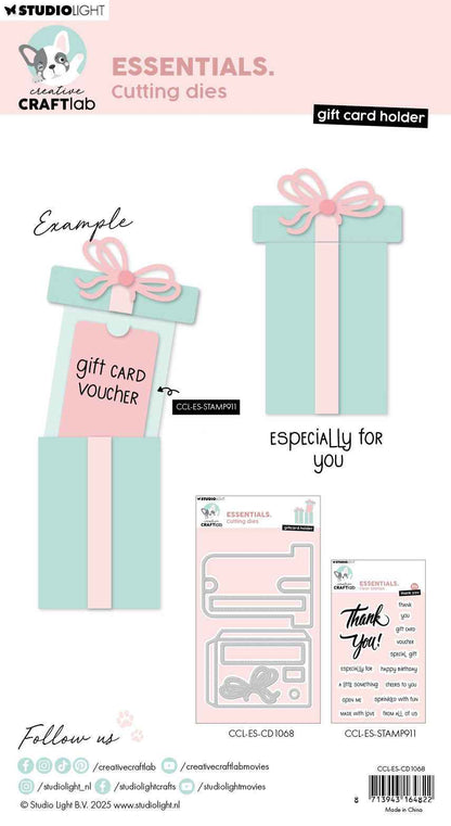 CCL Cutting Die Giftcard Holder Essentials