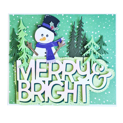 CCL Cutting Die Wordz XL Merry And Bright Essentials 77x158x1mm 4 PC nr.687