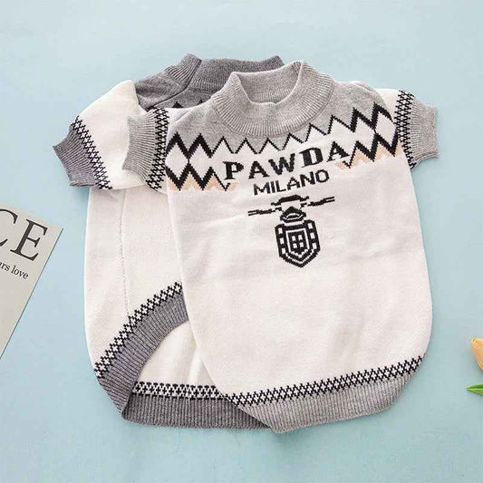 Pawda Dog Sweater - Luxury Knit Outfit for Dogs