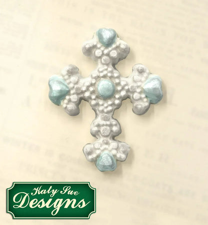 Beaded Cross Silicone Mould