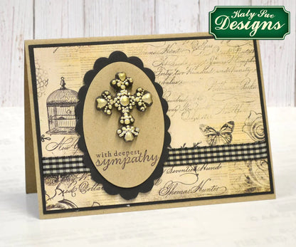 Beaded Cross Silicone Mould
