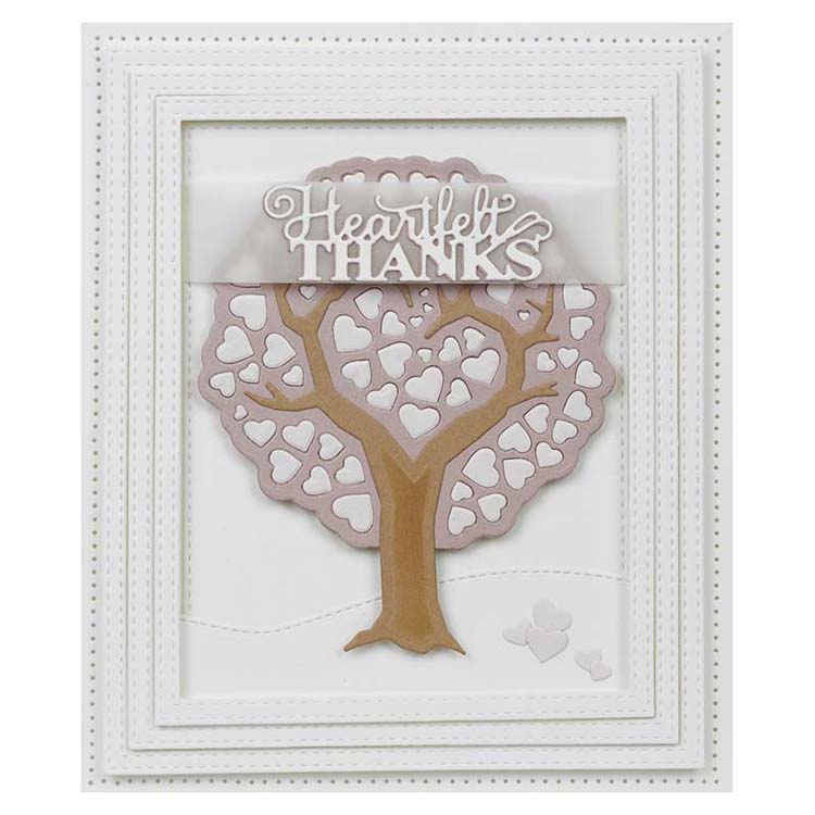 Dies by Sue Wilson Finishing Touches Collection Eternal Heart Tree