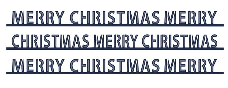 Festive Collection Triple Merry Christmas