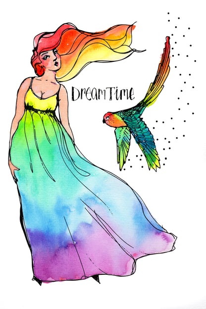 Creative Expressions Jane Davenport Dream Time 6 in x 8 in Clear Stamp Set