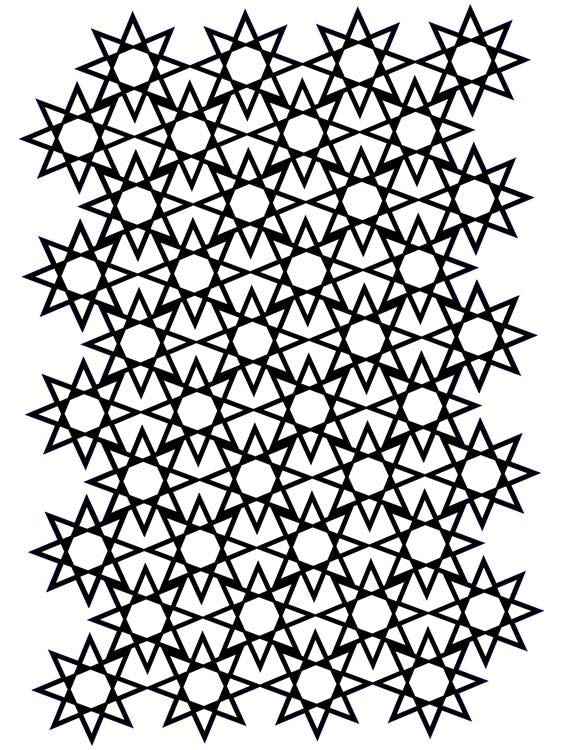 Creative Expressions Star Screen A5 Stencil