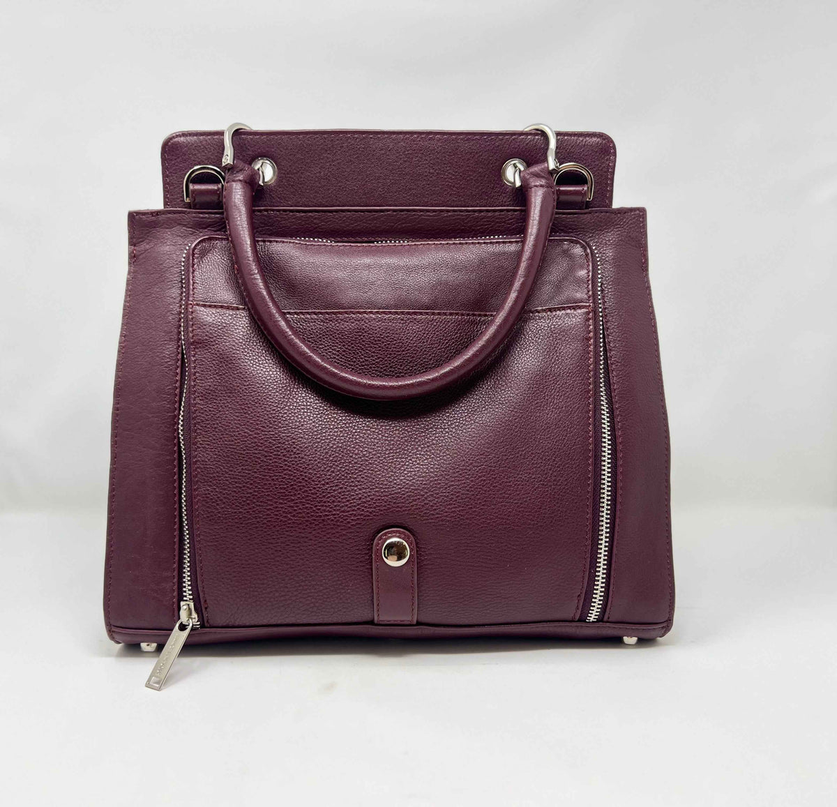Sac à Main en Cuir Véritable Aubergine - Chloé