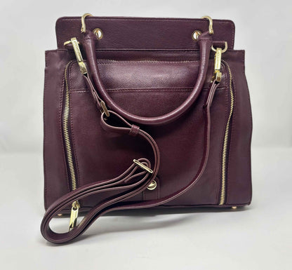 Sac à Main en Cuir Véritable Aubergine - Chloé