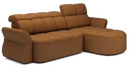Beneth Storage Sleeper Chaise Sofa - Mocha Brown