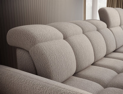 Beneth Storage Sleeper Chaise Sofa - Ivory Cream