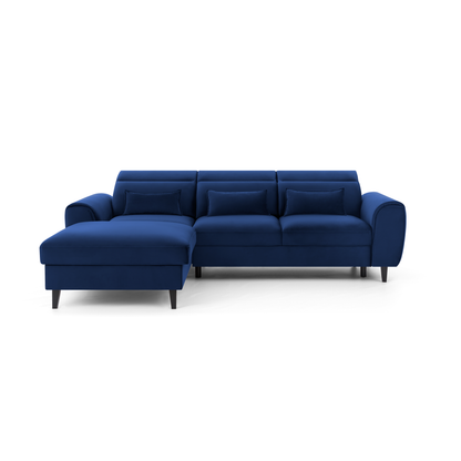 Foble Sectional Storage Sleeper Chaise Sofa - Royal Blue