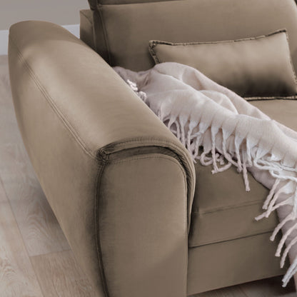 Foble Sectional Storage Sleeper Chaise Sofa - Beige