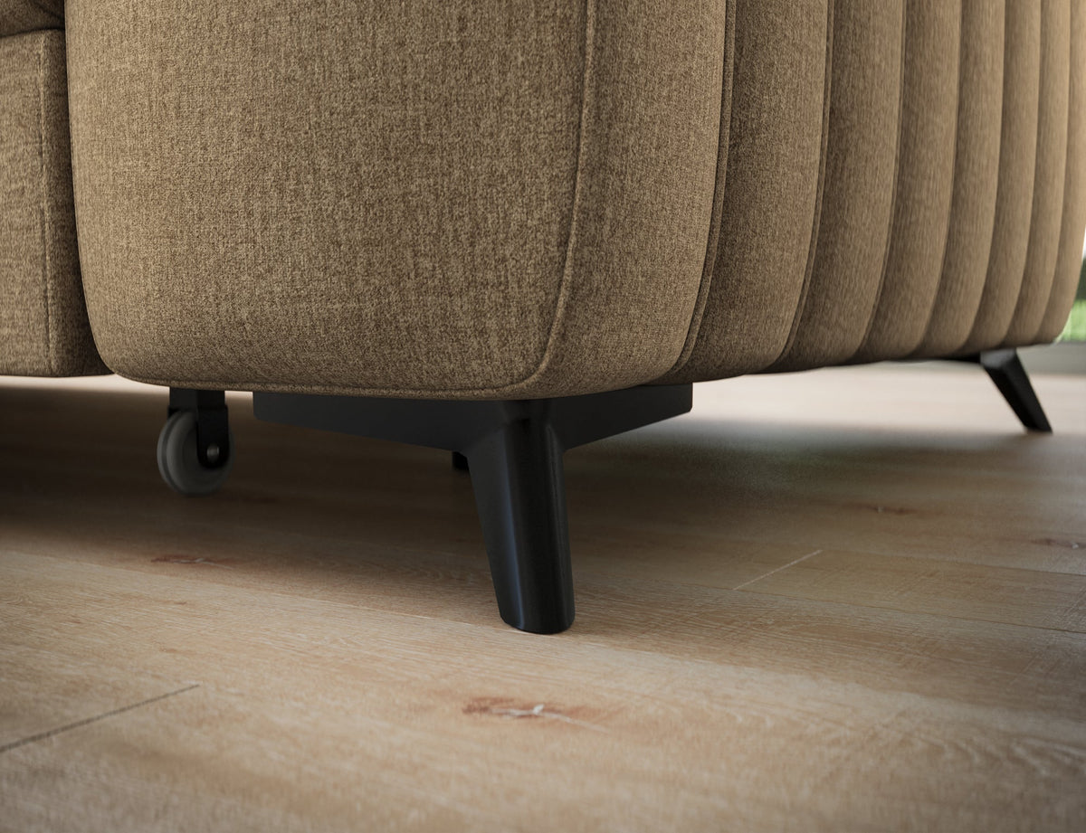 Kanedo Storage Sleeper Sectional Sofa - Mocha Brown