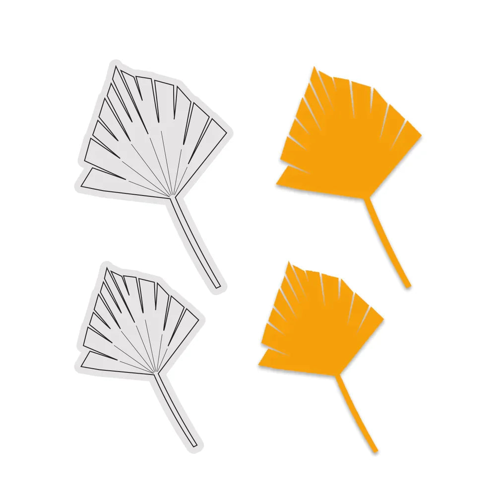 Couture Creations - Tropical Leaves Stamp And Dies
