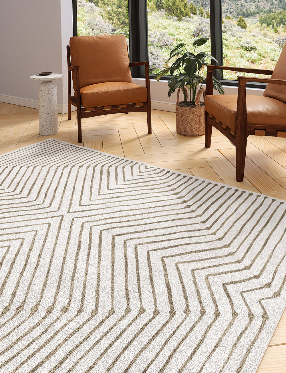 Calator Gold & Elfenbein Teppich