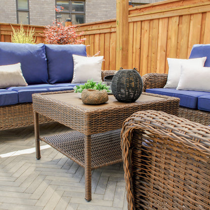 Cambridge 4-Piece Sectional Set With Coffee Table - AURABAGS SHOP
