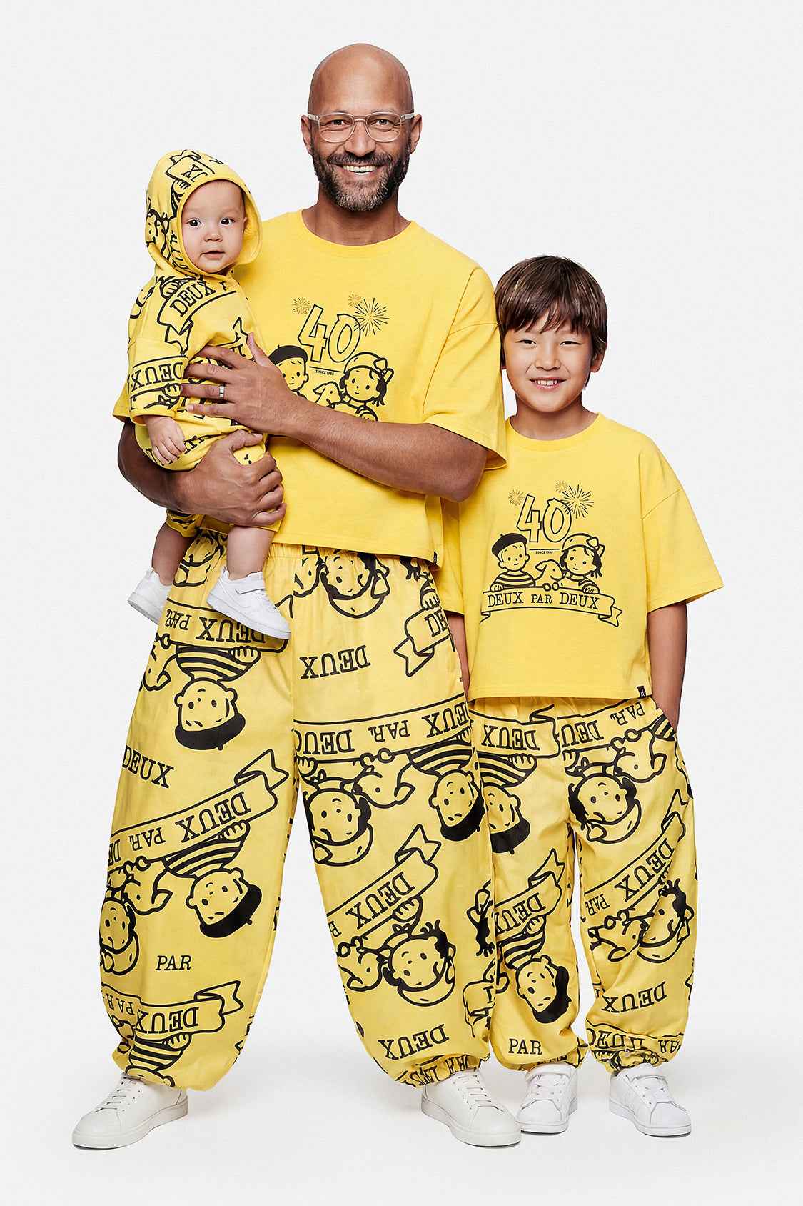40Th Anniversary Adult Printed Poplin Pant Honey Yellow