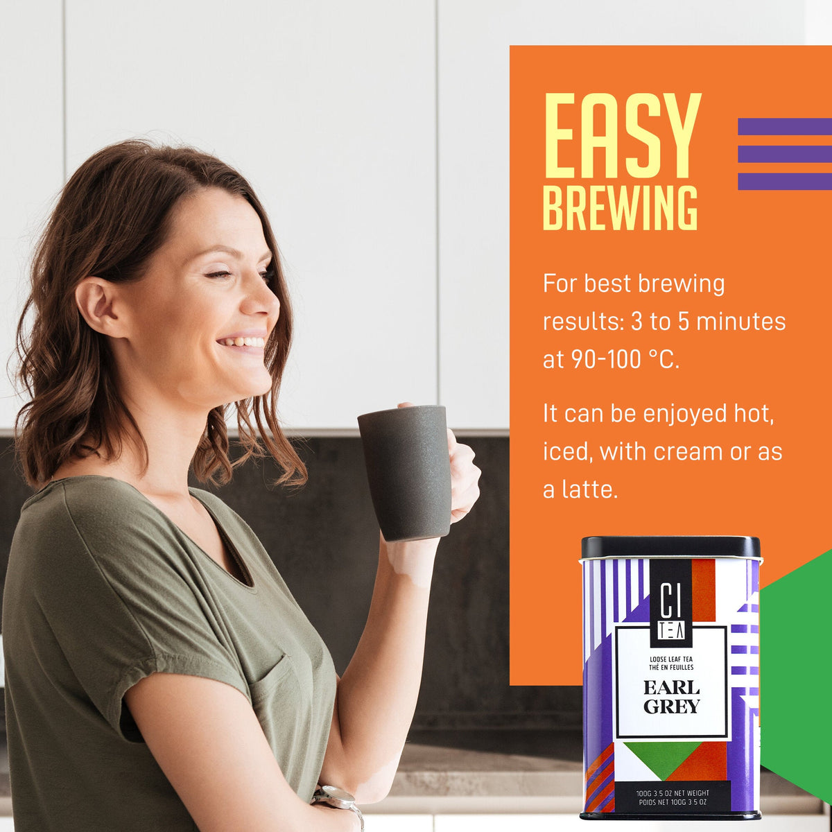 Earl Grey Loose Leaf Tea with Teaball - 100g