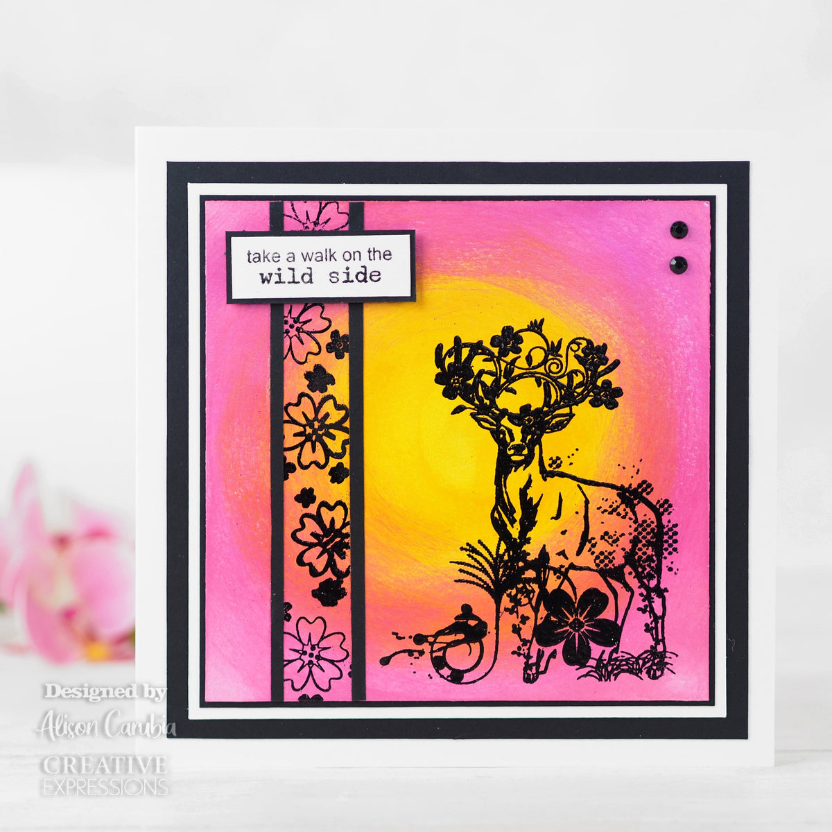 Creative Expressions Designer Boutique Woodland Walk Collection My Dear Deer A6 Clear Stamp Set