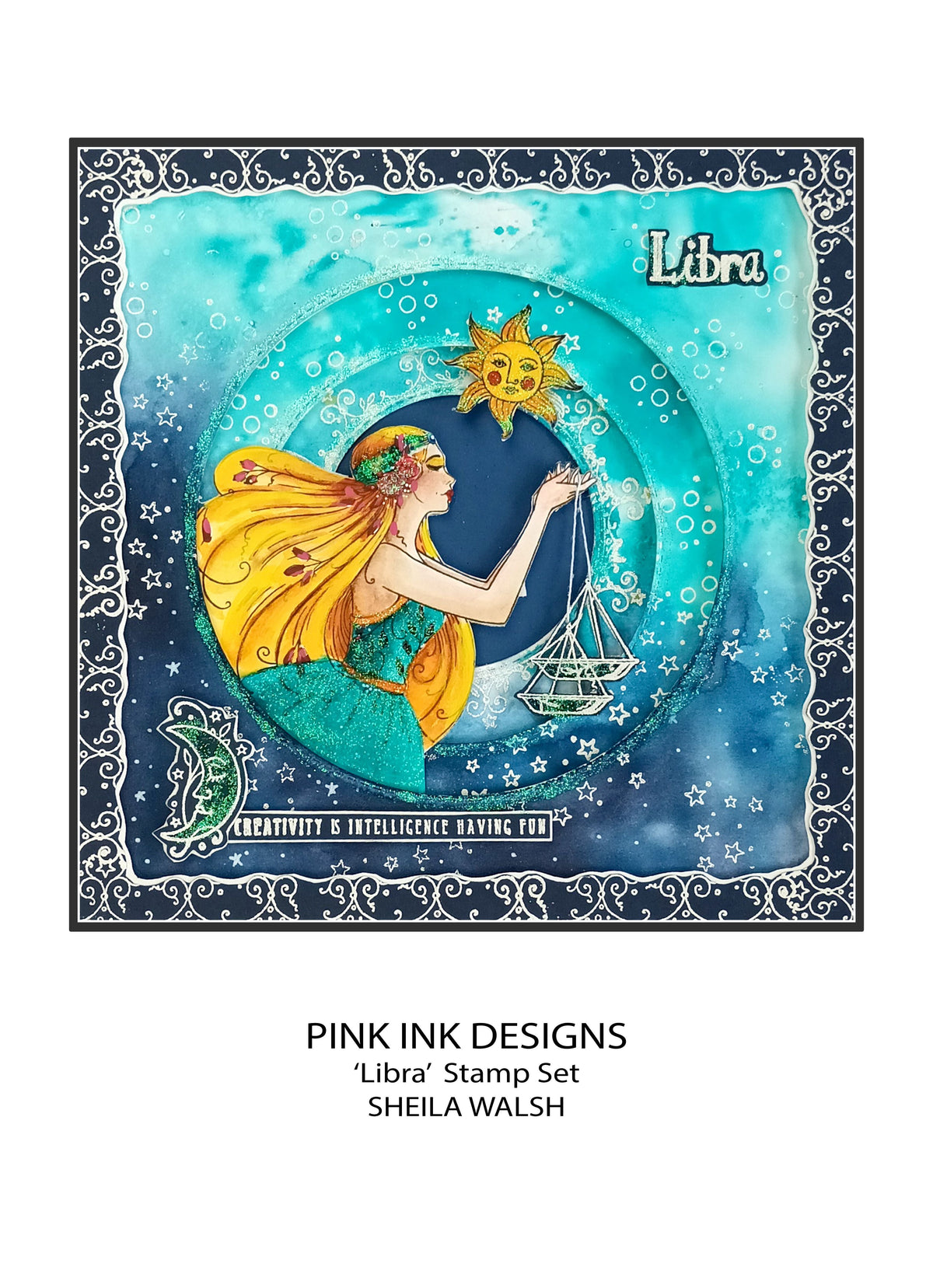 Pink Ink Designs Libra 6 in x 8 in Clear Stamp Set