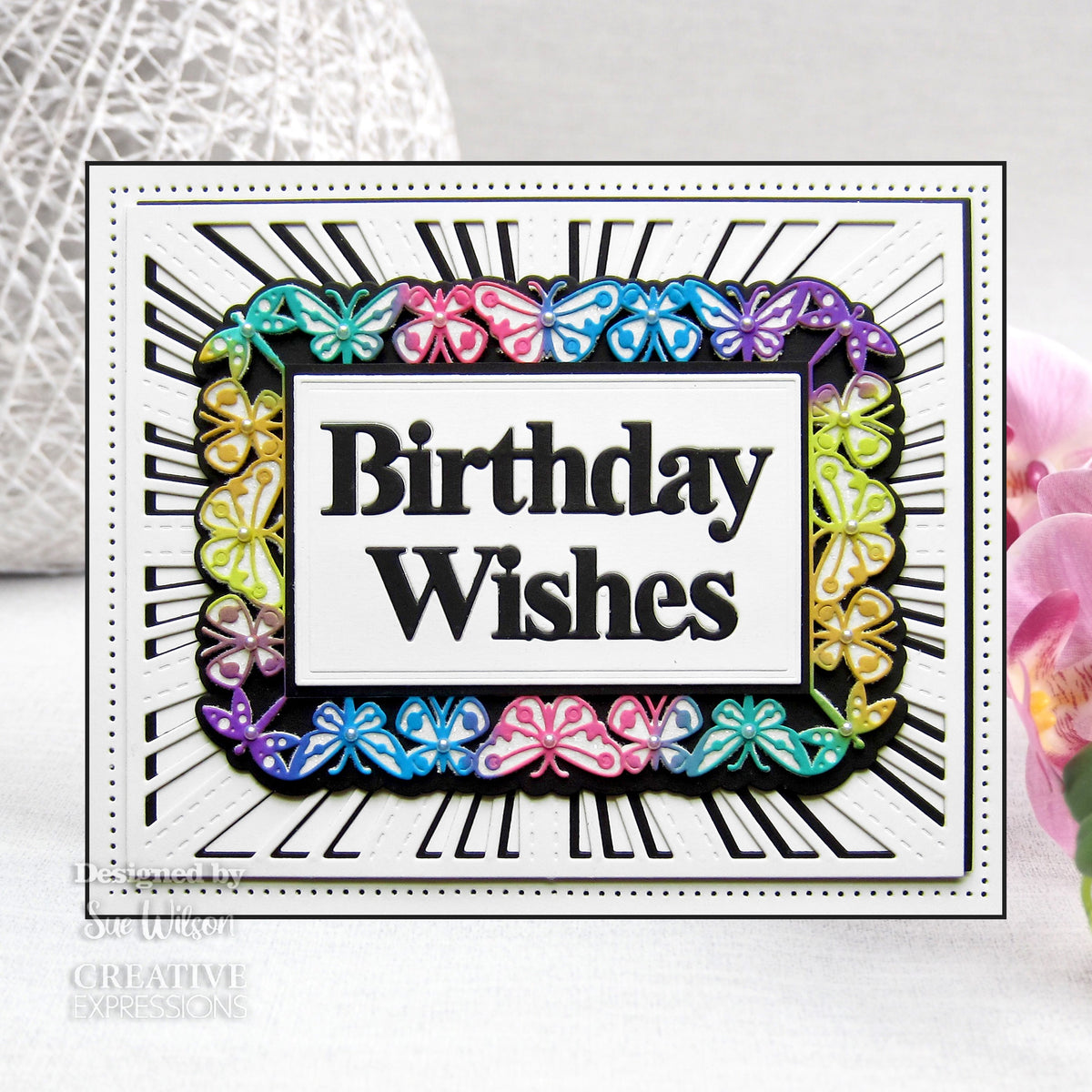 Creative Expressions Sue Wilson Block Sentiments Birthday Wishes Craft Die