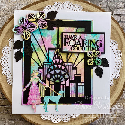 Creative Expressions Sue Wilson Mini Expressions Art Deco Have A Roaring Good Time Craft Die