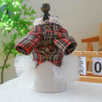 Coco Plaid Fashion Dress | Luxury Dog Apparel