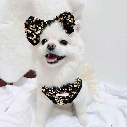 Twinkle Star Dog Dress Set | Party Dress with Matching Bow
