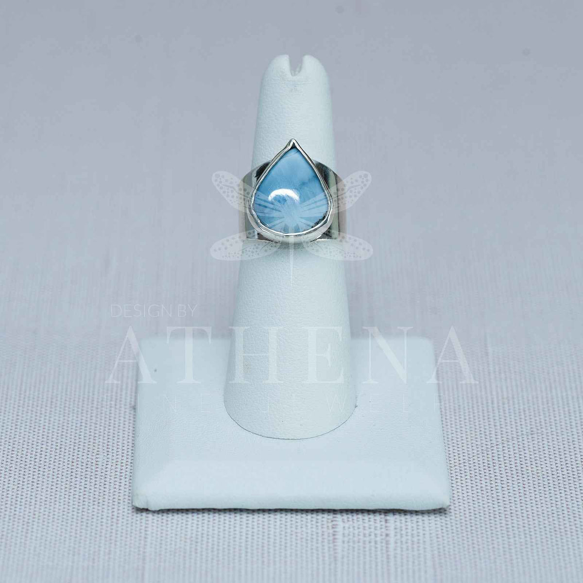 Sky - Blue Opal Ring | Sterling Silver, Bold Statement Piece | Size 6.5