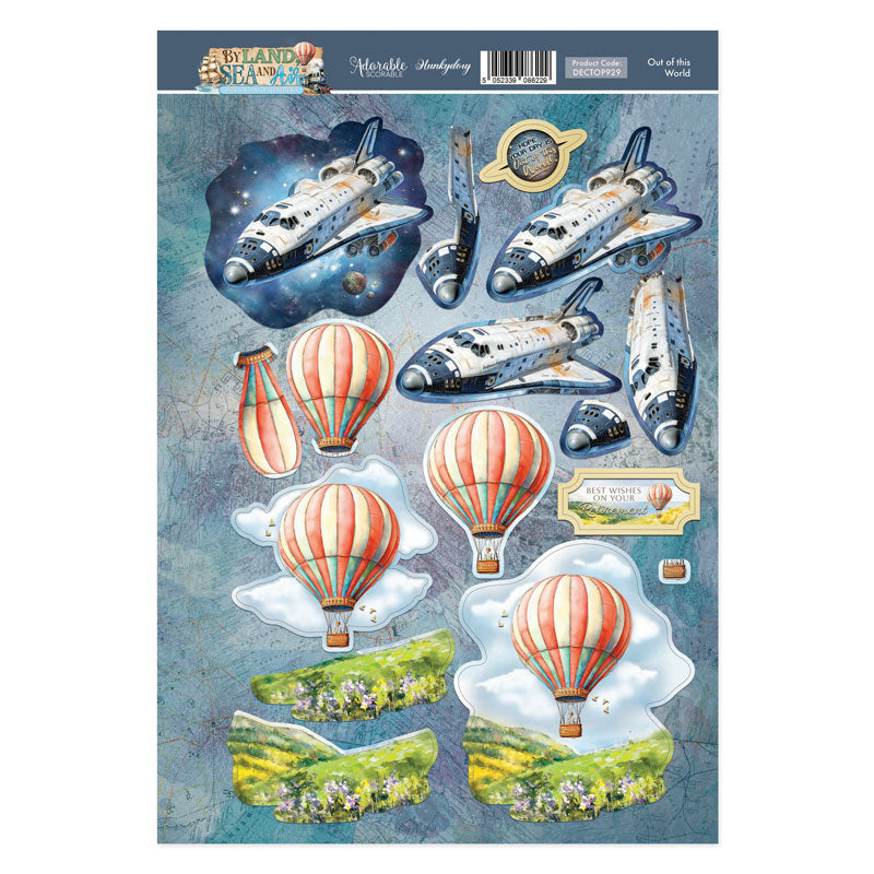 Out Of This World Decoupage Topper Sheet