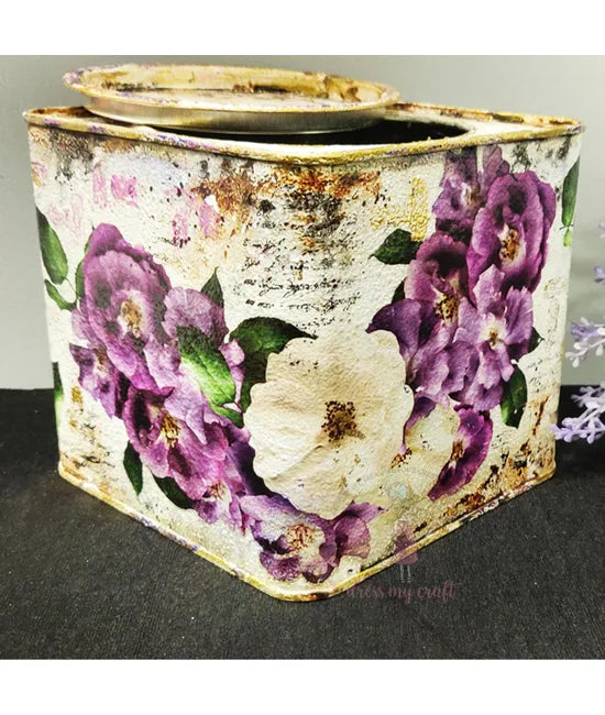 Dress My Craft Transfer Me - Violet Roses (12.5"x18.5")