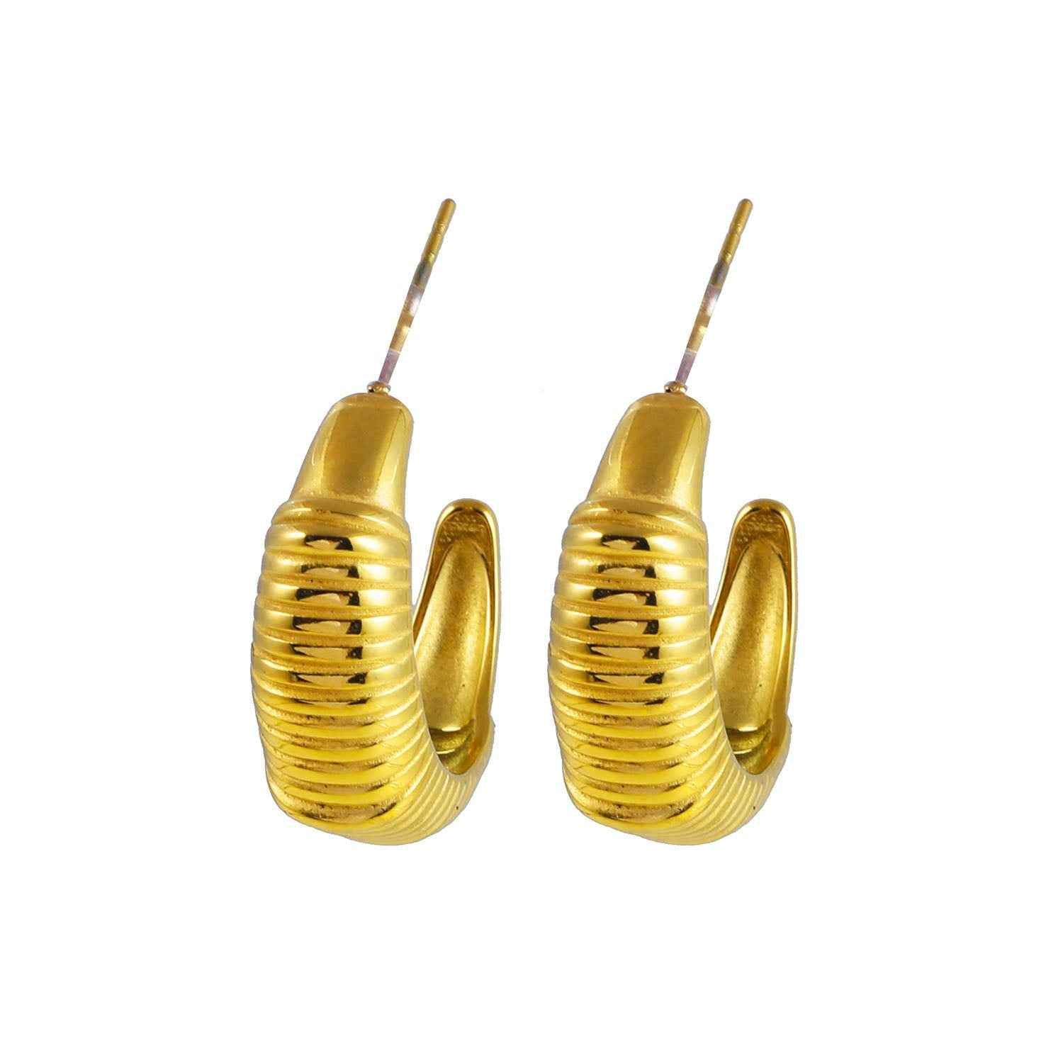 Style DOLCEDA: Art Deco Styled Geometric Hoop Earrings