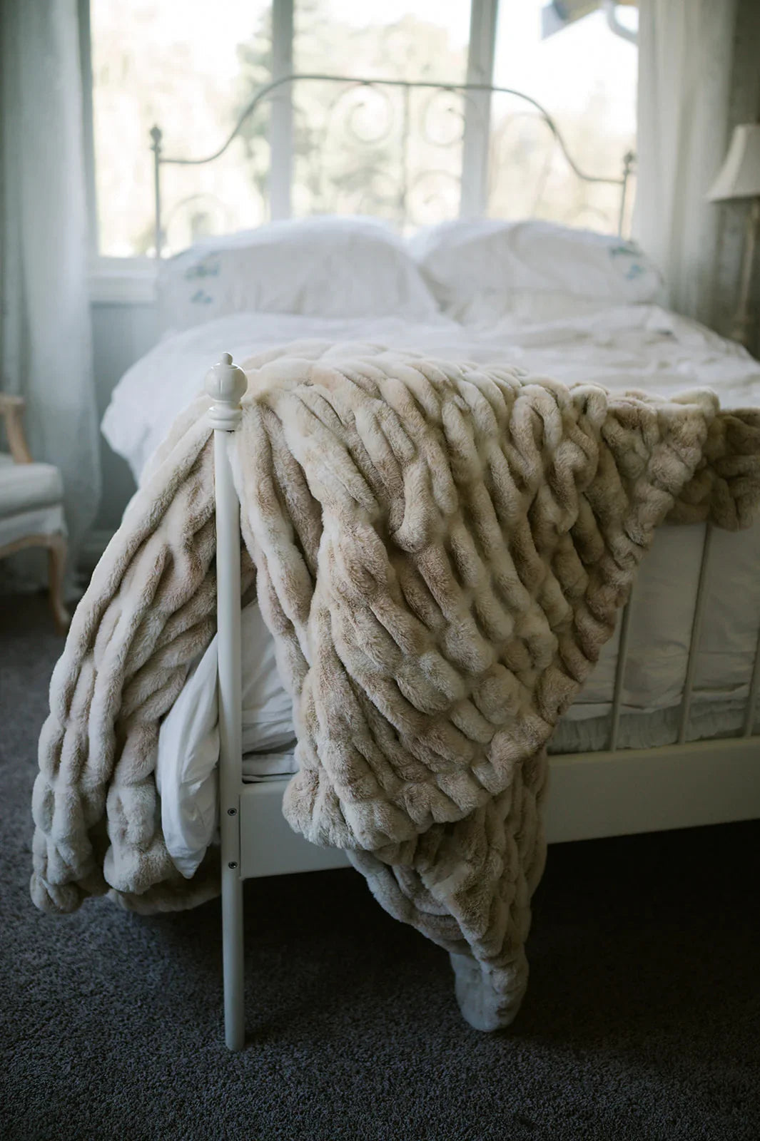 Caramel Swirl Double-sided Minky Blanket