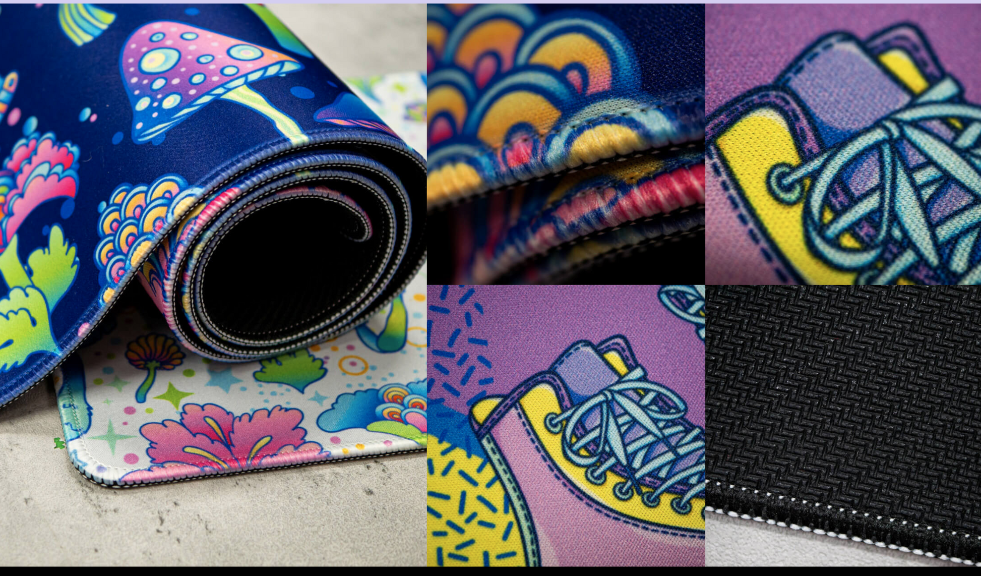 Small | Desk Mat | Painted Mosaic
