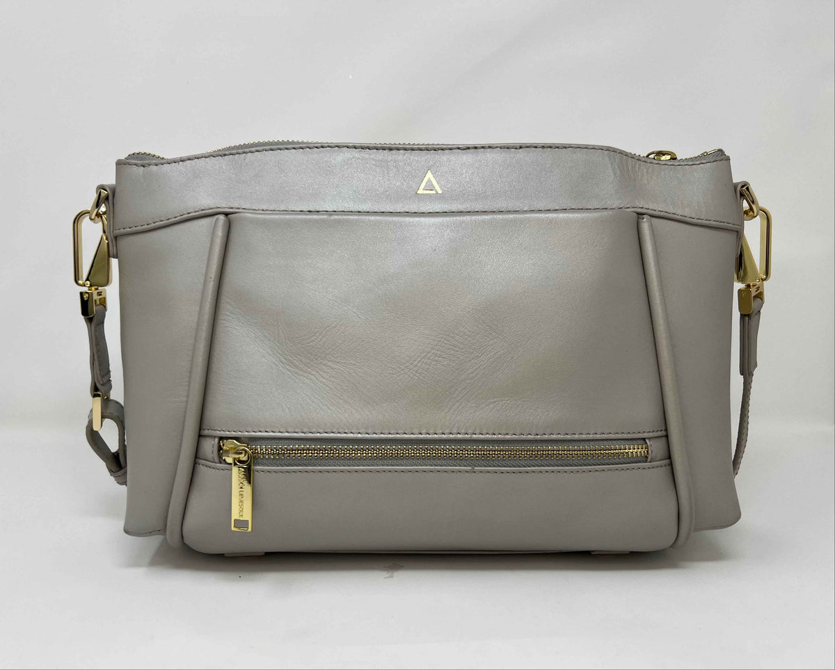 Sac à bandoulière en Cuir Perlé, Elena
