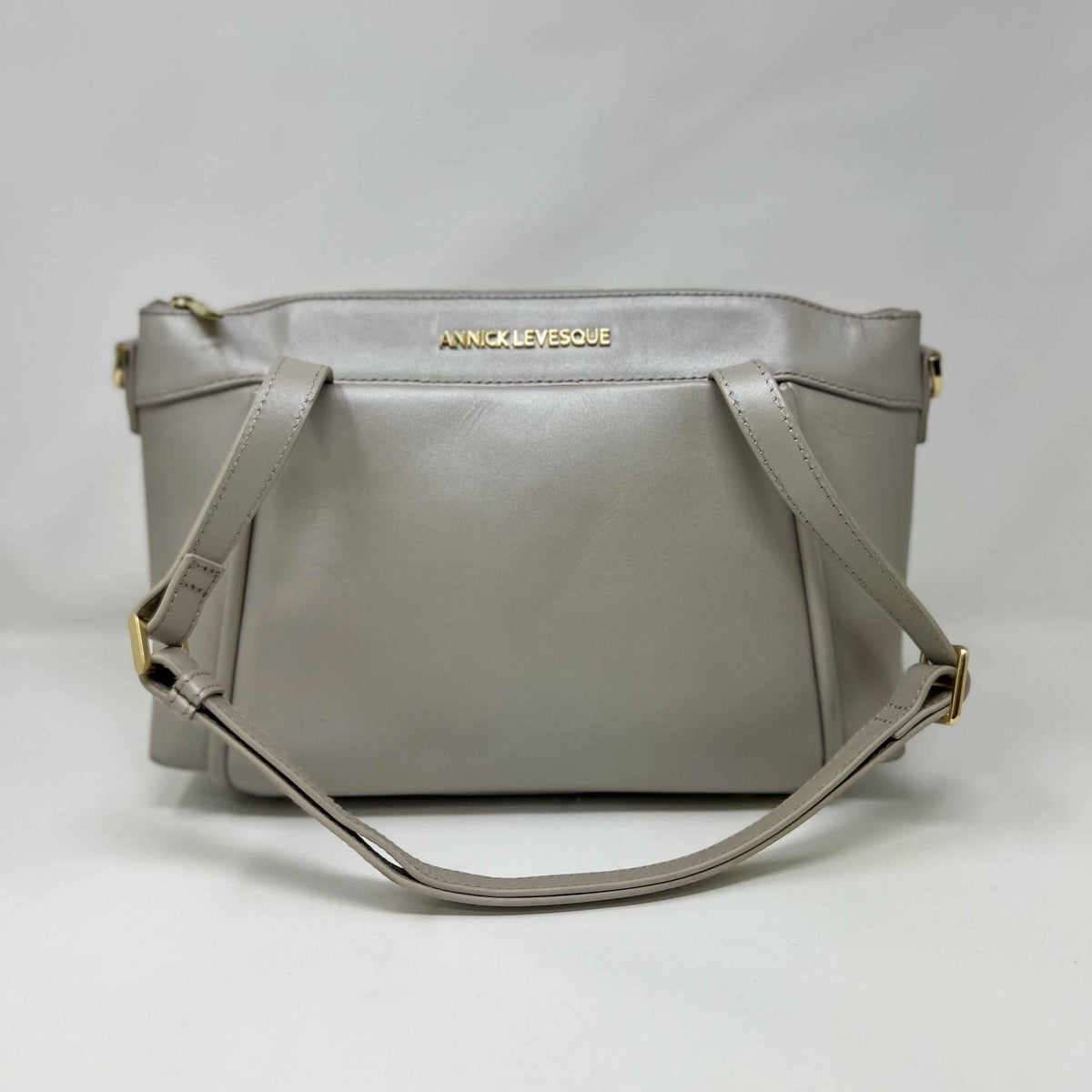 Sac à bandoulière en Cuir Perlé, Elena