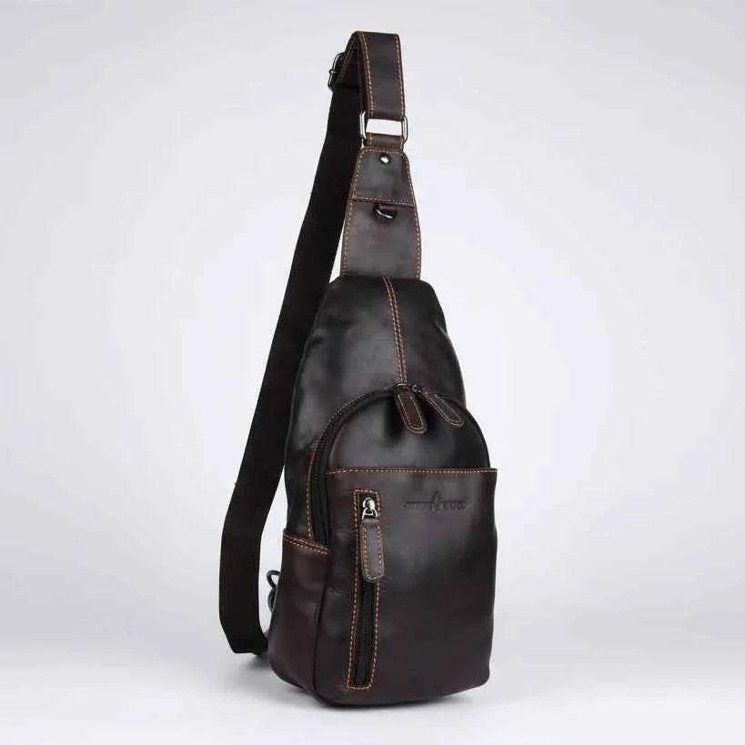 Greenwood Leather Crossbody Chest Bag