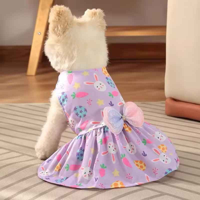 Lilac Easter Bunny Dress | Easter Dog Dress