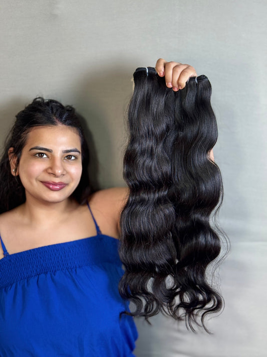 Indian virgin wavy bundles