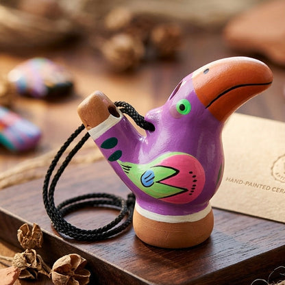 Painted Toucan Bird Water Whistle