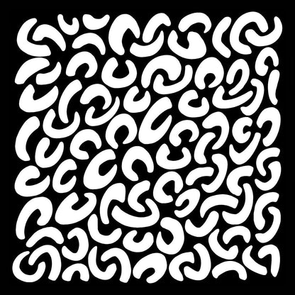 Woodware Faux Leopard 6 in x 6 in Stencil