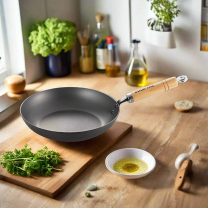 Yoshikawa Cook-Pal Ren Carbon Steel Frying Pan 20cm | Japan