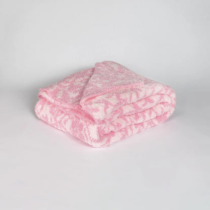 Cotton Candy Fairy Garden Print Extended Throw